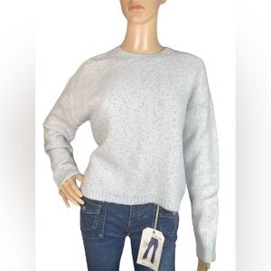 Calvin Klein Women's Long Sleeve Crewneck Metallic Sweater